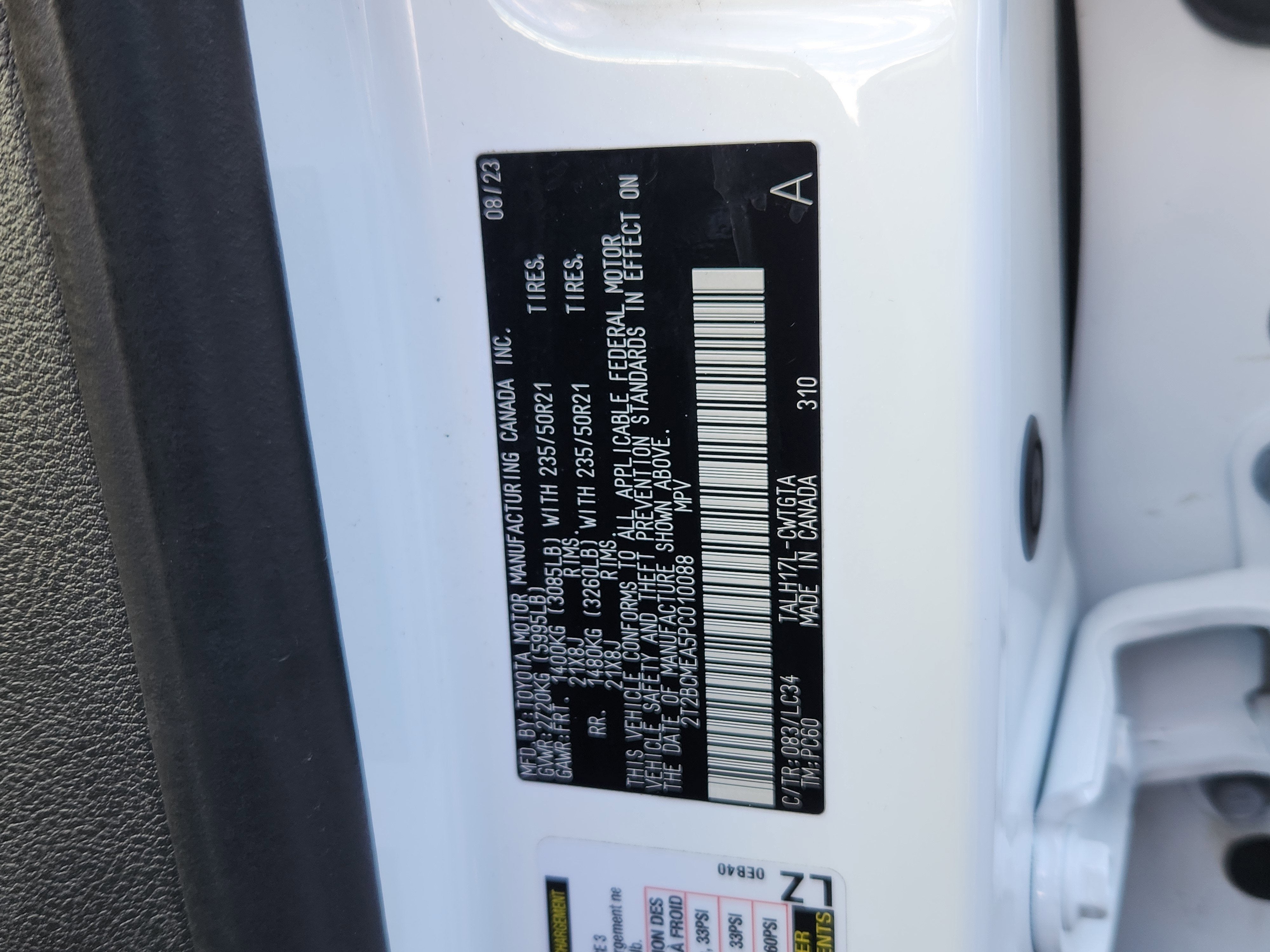 2023 Lexus RX 500h F SPORT Performance