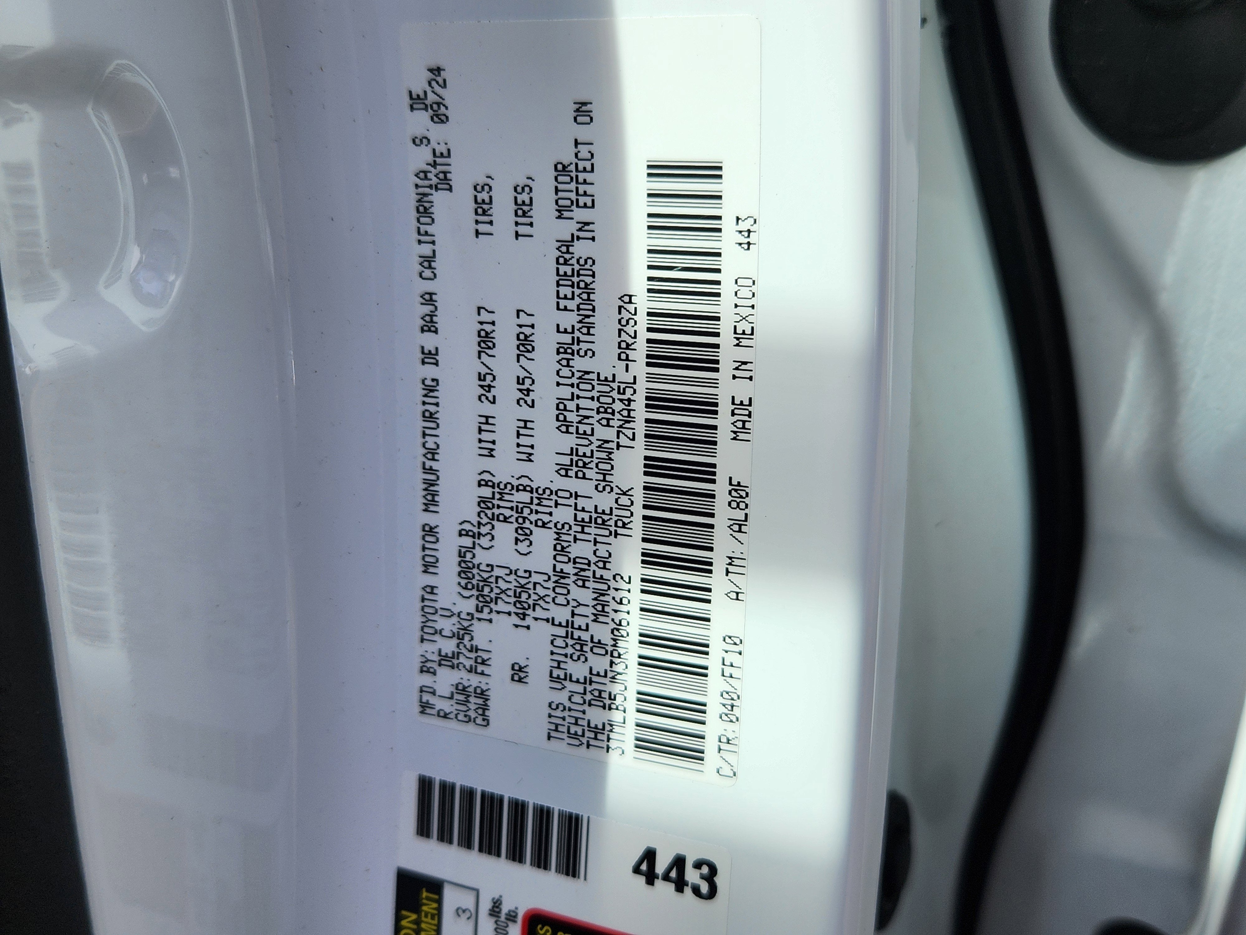 2024 Toyota Tacoma SR5