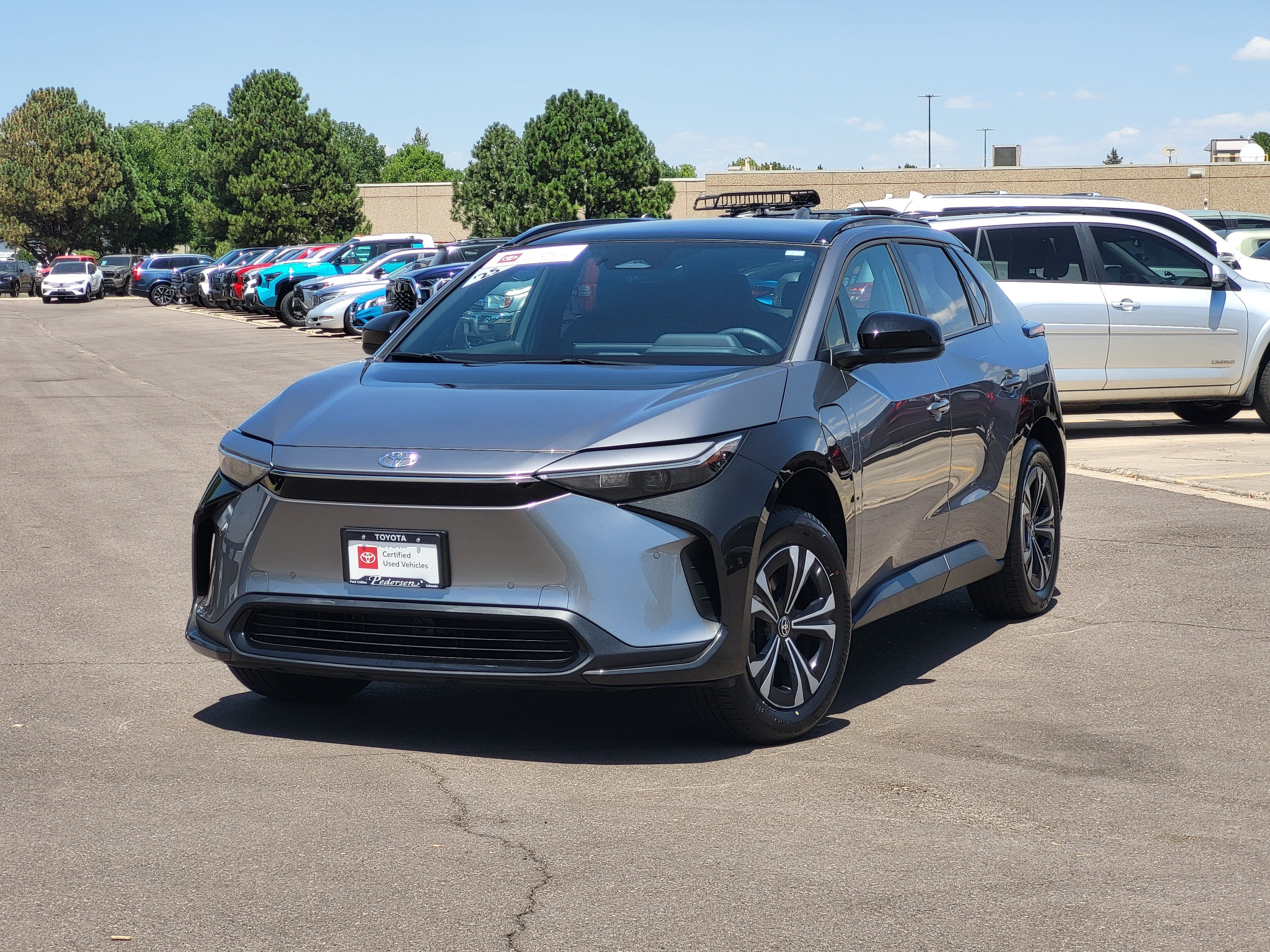 Certified 2025 Toyota bZ4X XLE with VIN JTMABACA3SA104486 for sale in Fort Collins, CO