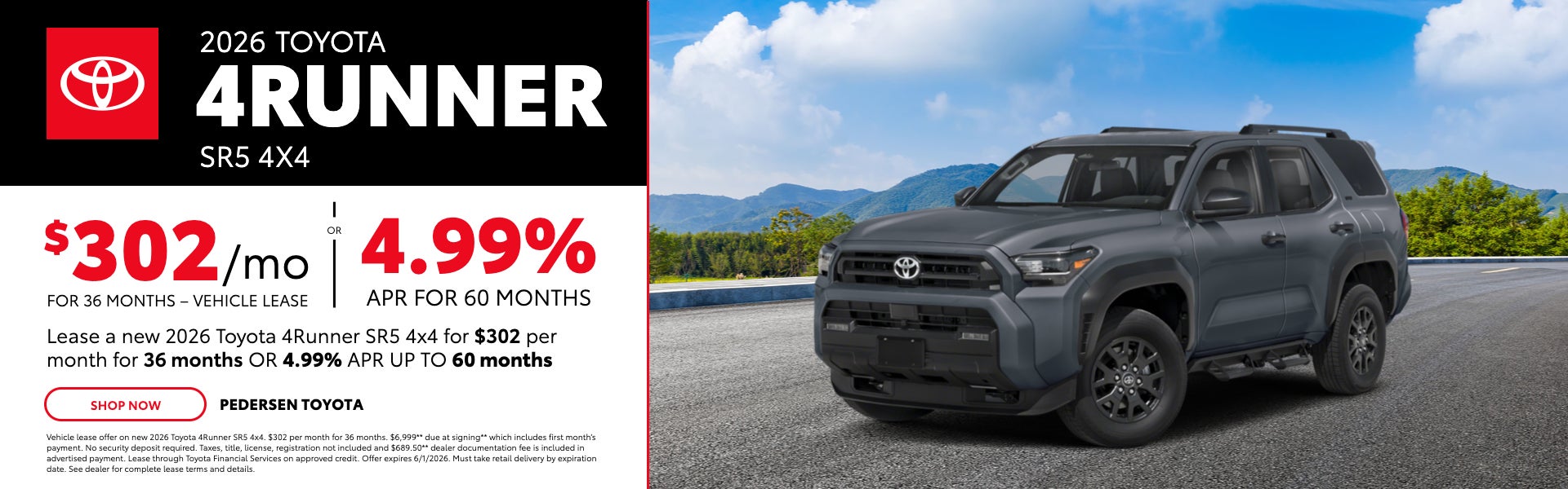 2026 Toyota 4Runner SR5 4x4